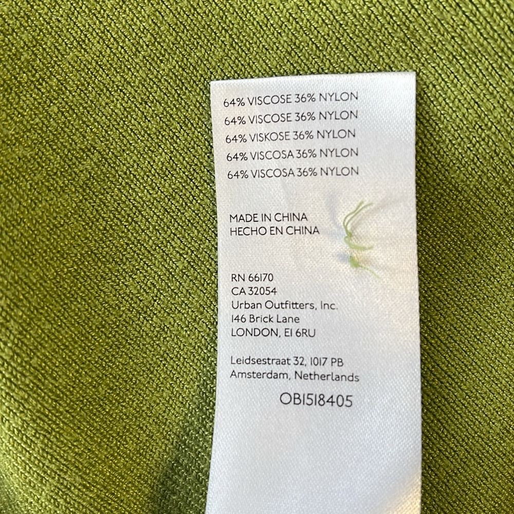 Anthropologie Maeve Isabella Cropped Cardigan Sweater Top Moss - Picture 5 of 5